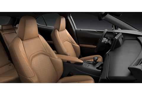 Lexus UX Interior color HAZEL (Prototype)