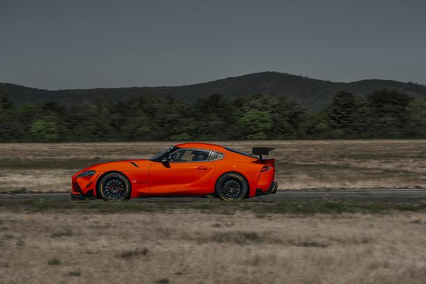 GR Supra GT4 EVO (Prototype Vehicle shown in optional Solaris Orange wrapping.)