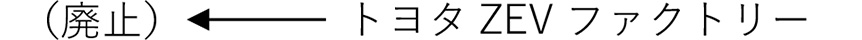 （廃止）←トヨタZEVファクトリー