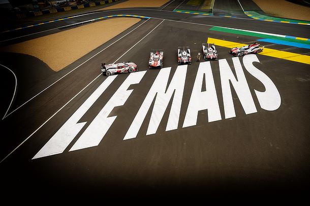 TOYOTA GAZOO Racing's five Le Mans 24 Hours winning cars From right to left: TS050 HYBRID (2018, 2019, 2020), GR010 HYBRID (2021, 2022)