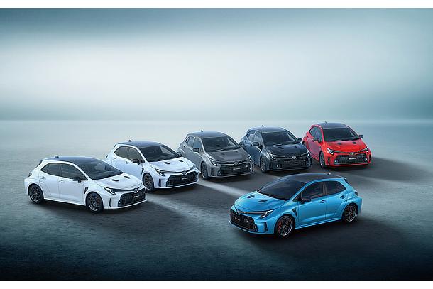 GRカローラ RZ（シアンメタリック、スーパーホワイトⅡ、プラチナホワイトパールマイカ＜オプション装着車＞、プレシャスメタル＜オプション装着車＞、プレシャスブラックパール＜オプション装着車＞、エモーショナルレッドⅡ＜オプション装着車＞）