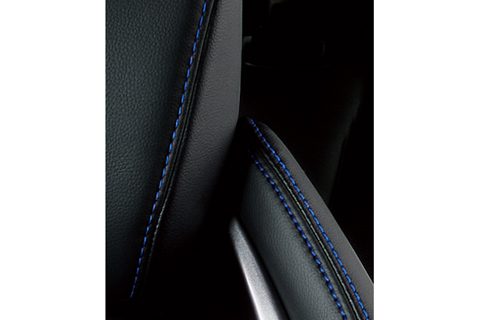 GRカローラ RZ プレミアムスポーツシート 内装色ブラック×ブルー（外板色シアンメタリック選択時の専用色）