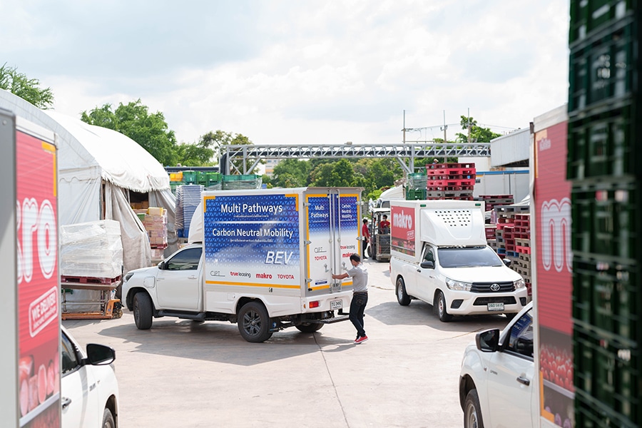 Various carbon neutral mobility demonstrated through logistics in Thailand