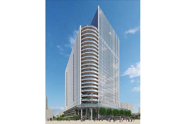 Concept image of exterior as seen from Shinagawa Station
