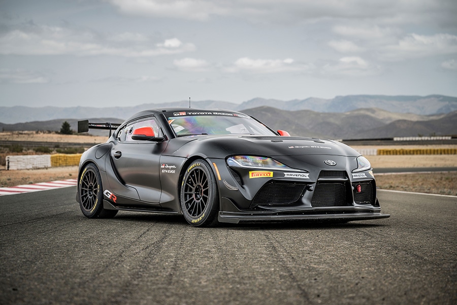 GR Supra GT4 EVO2 (Prototype Vehicle shown in special black wrapping)