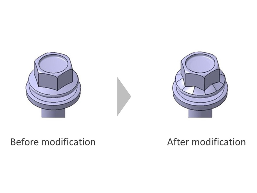 Special bolts with a high level of fastening rigidity