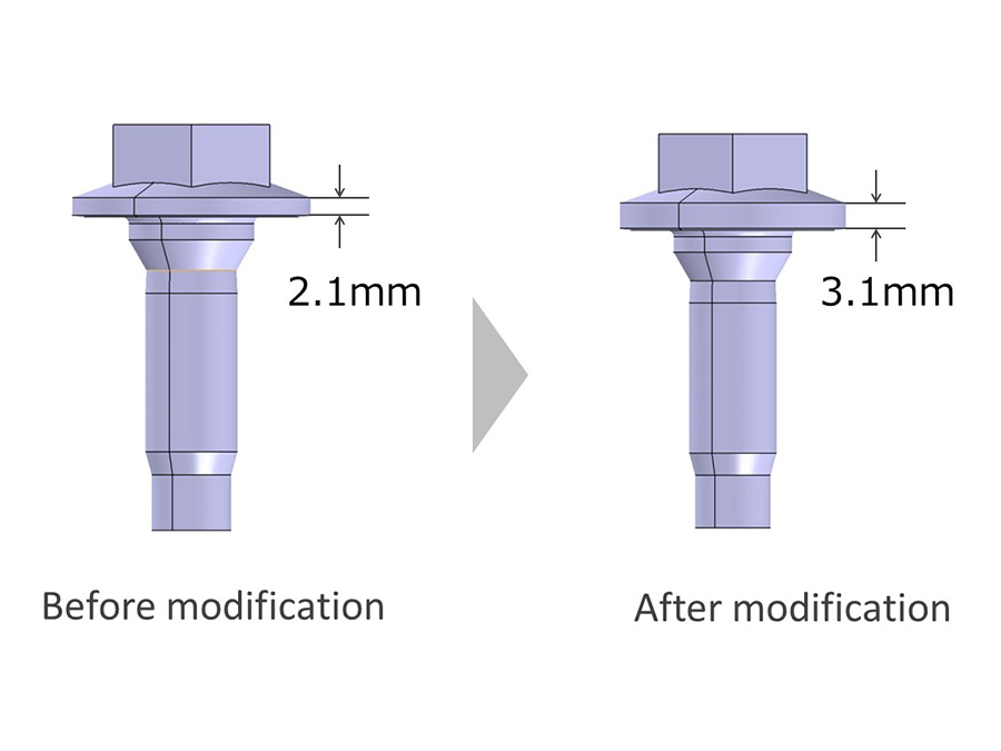 Special bolts with a high level of fastening rigidity
