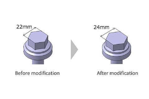 Special bolts with a high level of fastening rigidity
