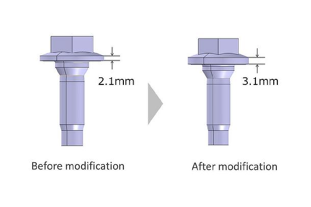 Special bolts with a high level of fastening rigidity