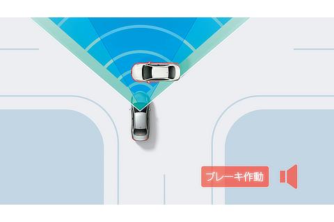 プリクラッシュセーフティ（交差点出会い頭時の車両・自動二輪車検知機能）