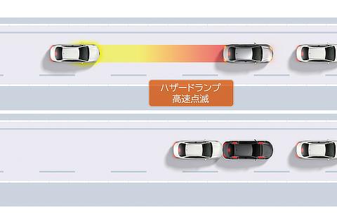 後方車両への接近警報