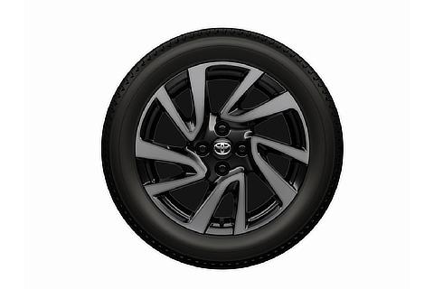 195/55R16タイヤ＆16×6Jアルミホイール（ダーククリア切削光輝＋ブラック塗装／センターオーナメント／ブラック塗装ホイールナット付）