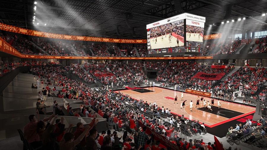 メインアリーナ（バスケットボール試合時）