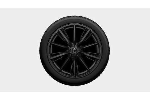 235/45R21タイヤ＆21×8.5Jアルミホイール（マットブラック塗装）＆センターオーナメント