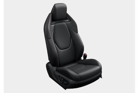 スポーツシート（スポーツレザー［本革］／レッドステッチ付）