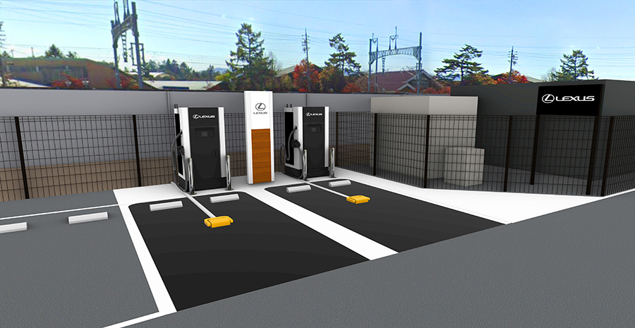 レクサス充電ステーション 軽井沢 T-SITE 完成予想図