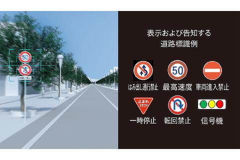 ロードサインアシスト（作動イメージ）