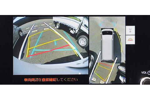 パノラミックビュー＆バックビュー ： Rポジション時（作動イメージ）