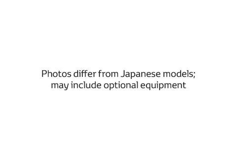 Photos differ from Japanese models; may include optional equipment