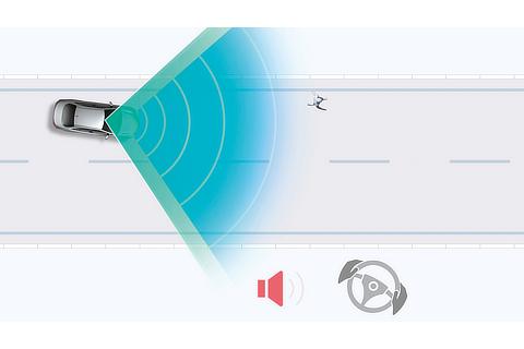 緊急時操舵支援（アクティブ操舵機能付）（作動イメージ）