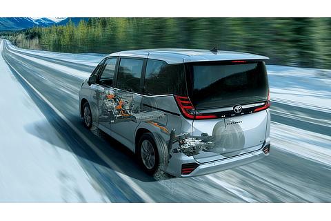 SNOW EXTRAモード走行イメージ（E-Four車に標準設定）