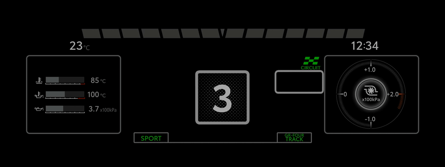 シフトタイミングインジケーター（7ステップ 1.3s）
