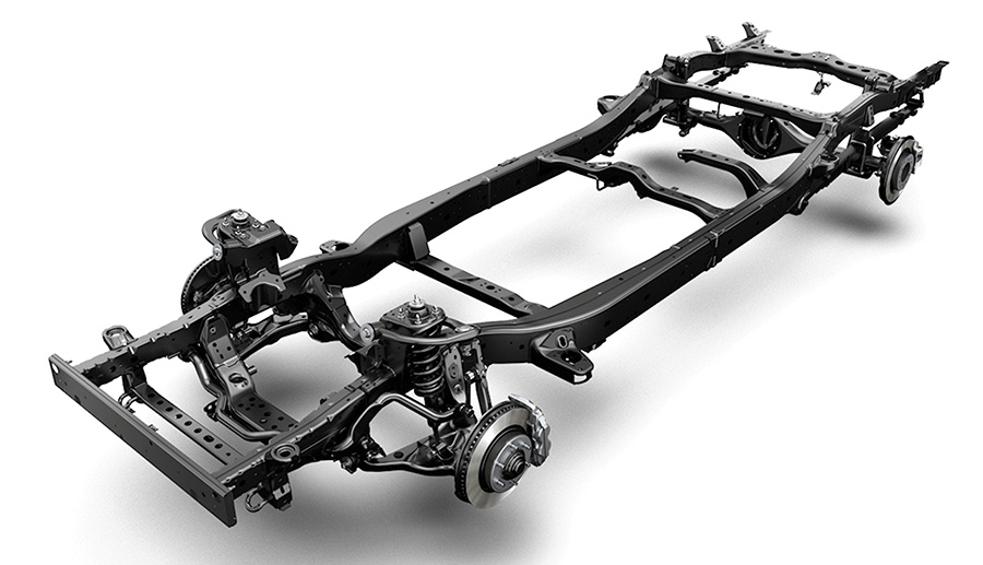 Ladder frame structure