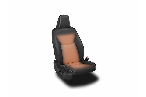 シートヒーター（運転席・助手席）（オレンジはヒーター加温箇所、作動イメージ）