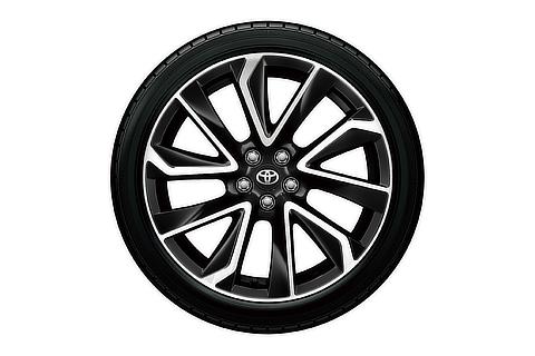 225/40R18タイヤ＆18×8Jアルミホイール（切削光輝＋ブラック塗装／センターオーナメント付）