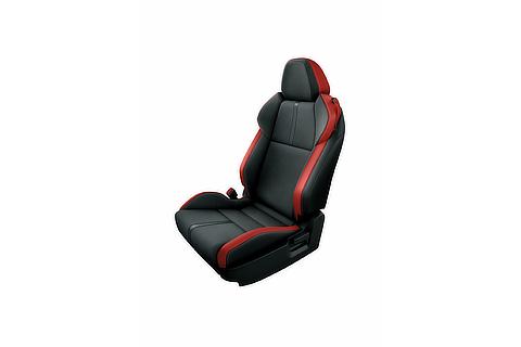 GR86 RZ trim level, 6MT, black-and-red interior