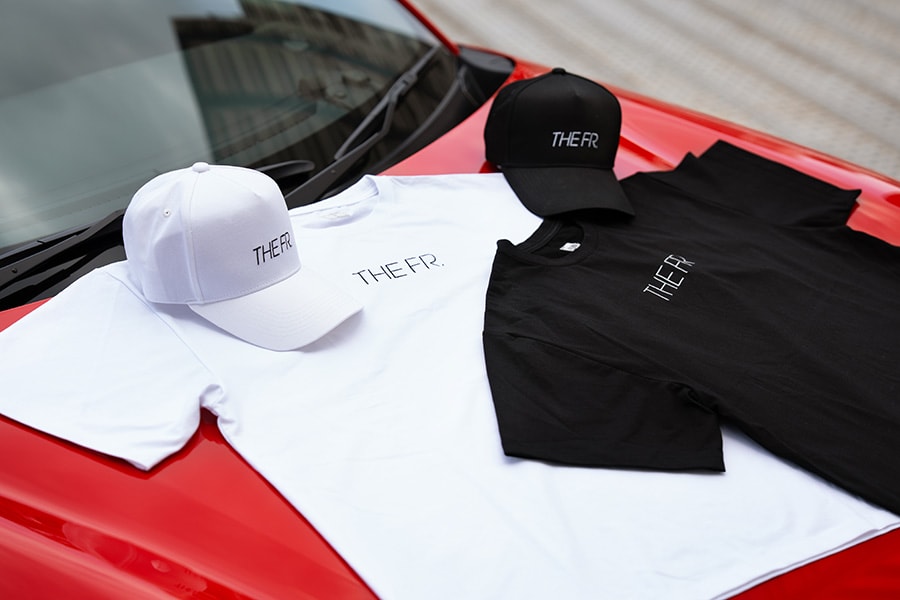 Tシャツ THE FR.／キャップ THE FR. ＊画像は開発中のイメージです