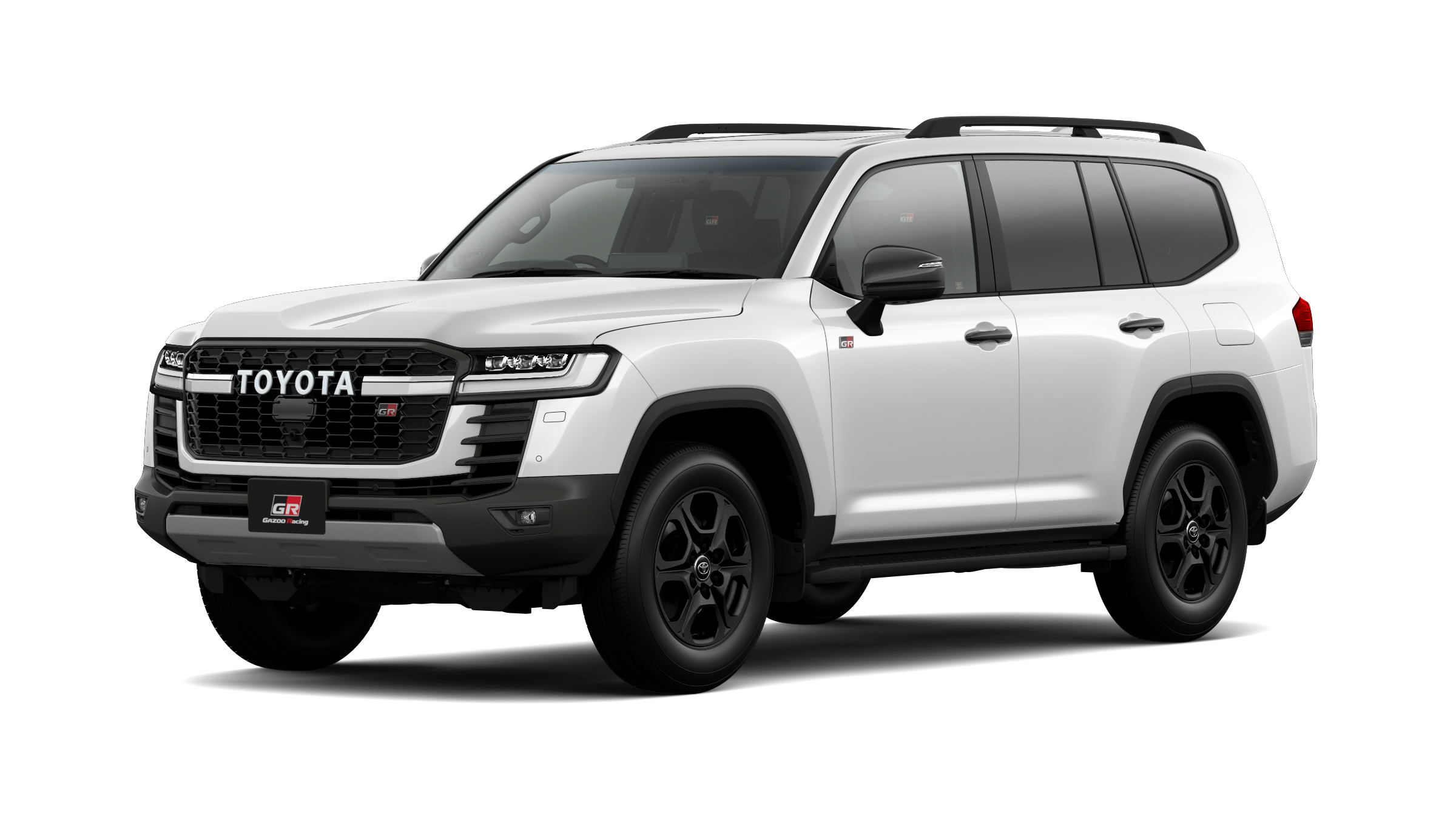 Toyota Land Cruiser 300 Hybrid GR Sport, вид спереди три четверти