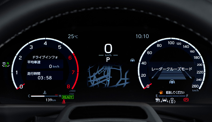 “F SPORT”12.3インチTFT液晶式メーター（TFTマルチインフォメーションディスプレイ）