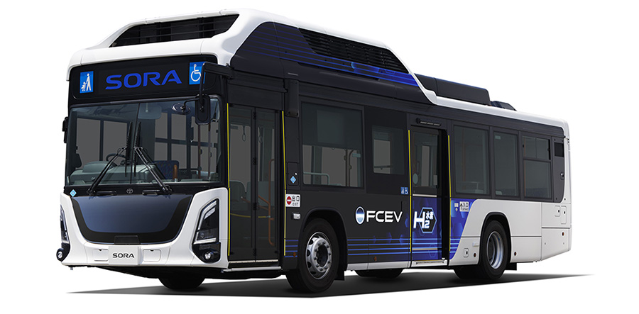 New fuel cell route bus "Sora"