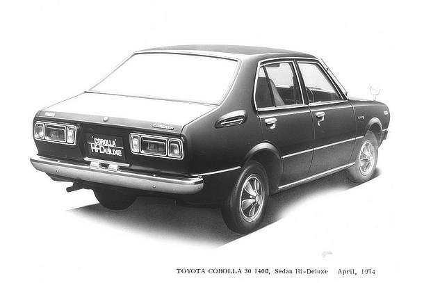 自動車パネル：「カローラCOROLLA 30サンマル」※3代目1974-1979