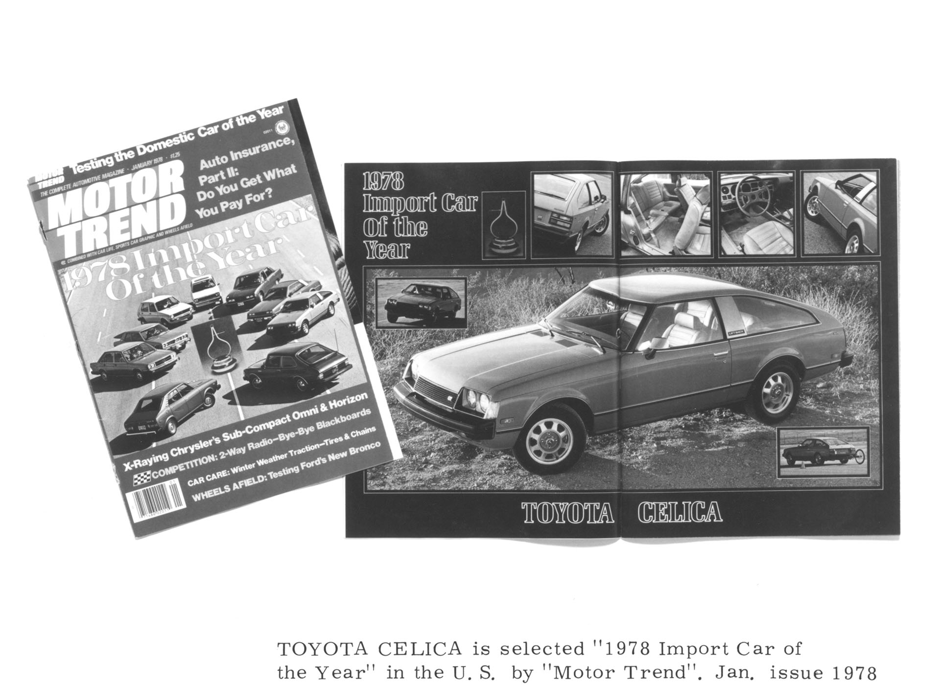 TOYOTA CELICA is selected 