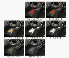 シートバリエーション(セミアニリン本革パッケージ・ブラックコンビネーションカラー)