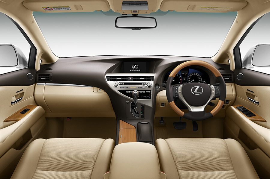 RX350 “version L” 内装色 アイボリー オーナメントパネル バンブー（マットフィニッシュ／ナチュラルブラウン）