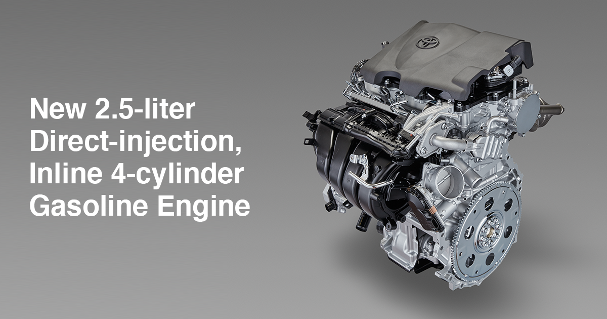 New 2.5-liter Direct-injection, Inline 4-cylinder Gasoline Engine