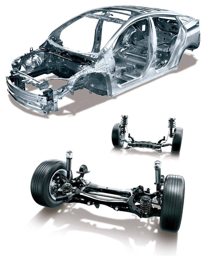 あらゆる路面に対して上質な走りを実現するために─高剛性ボディとショックの少ないサスペンション─