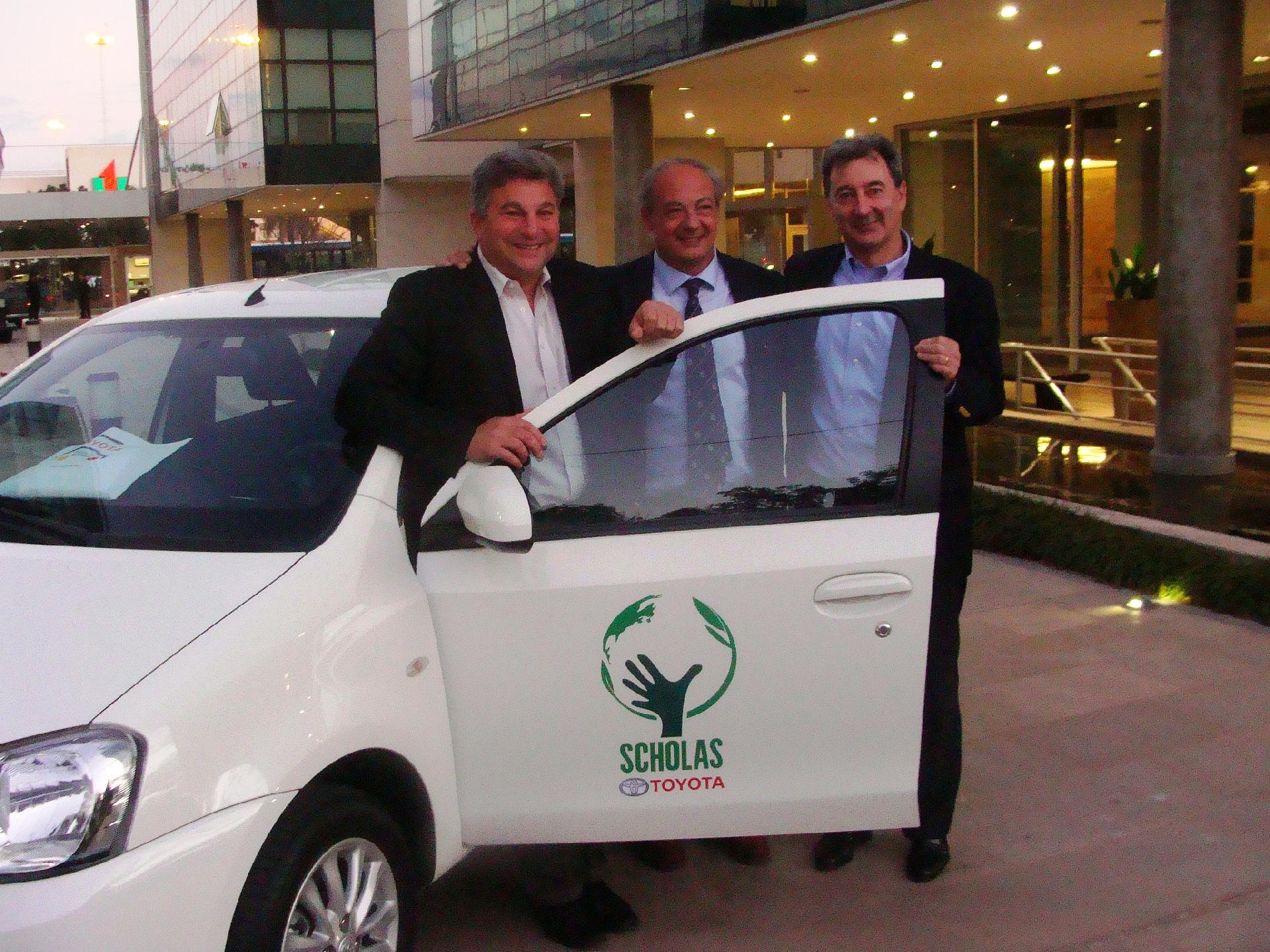 Vehicle provided by Toyota Argentina for use by Scholas