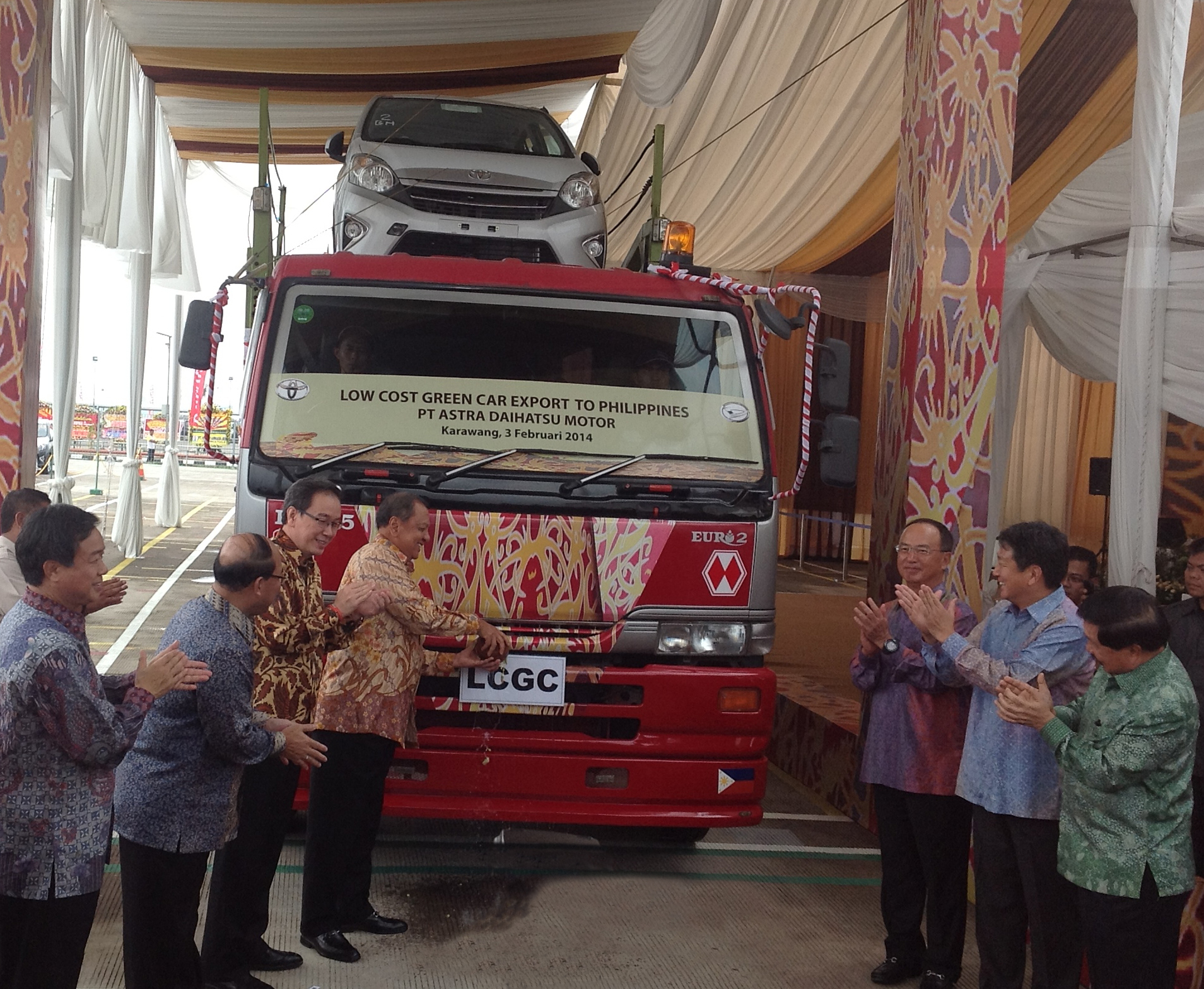 Export Ceremony for Toyota Wigo to Philippines