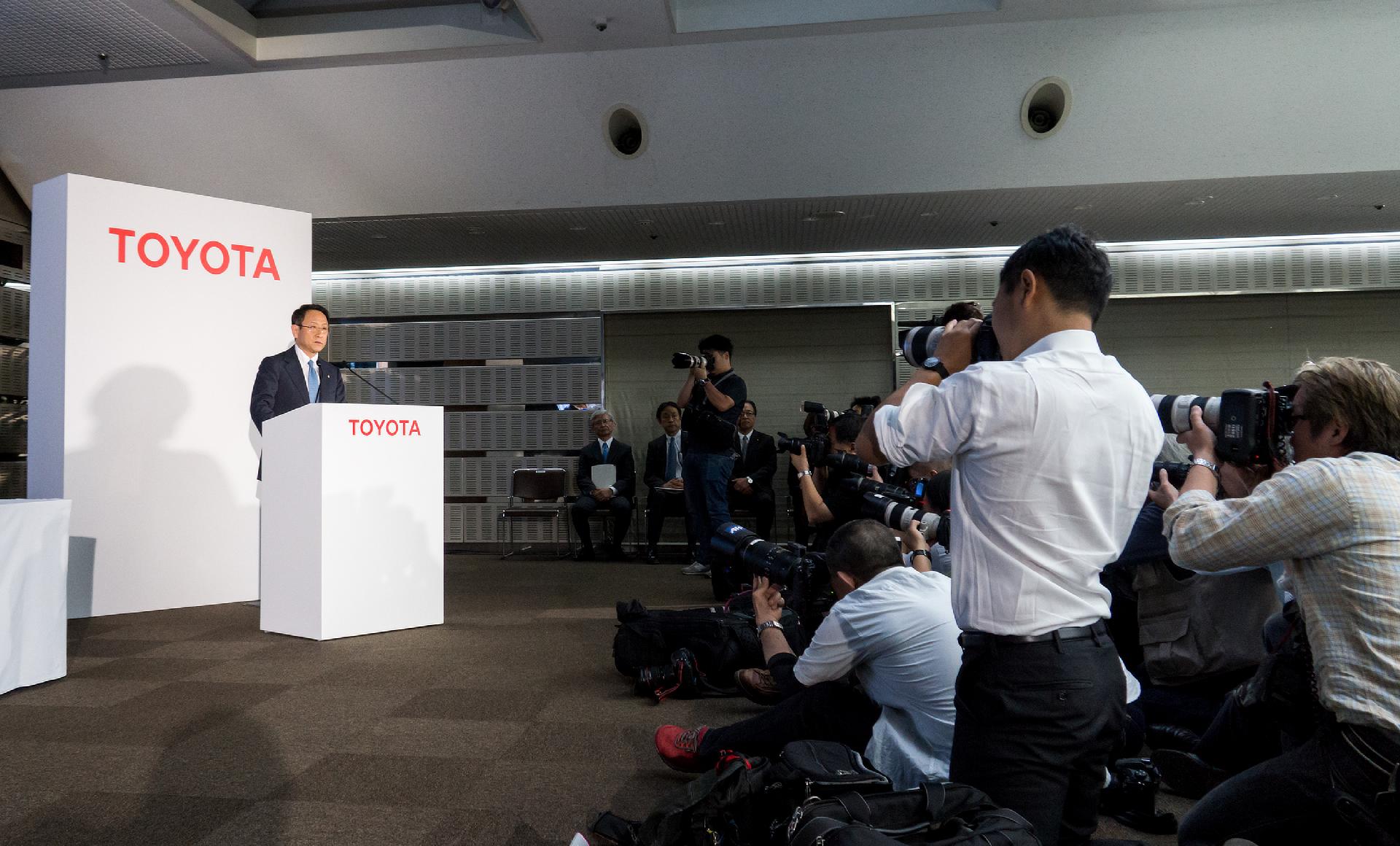 President Akio Toyoda at FY2015 financial results press conference