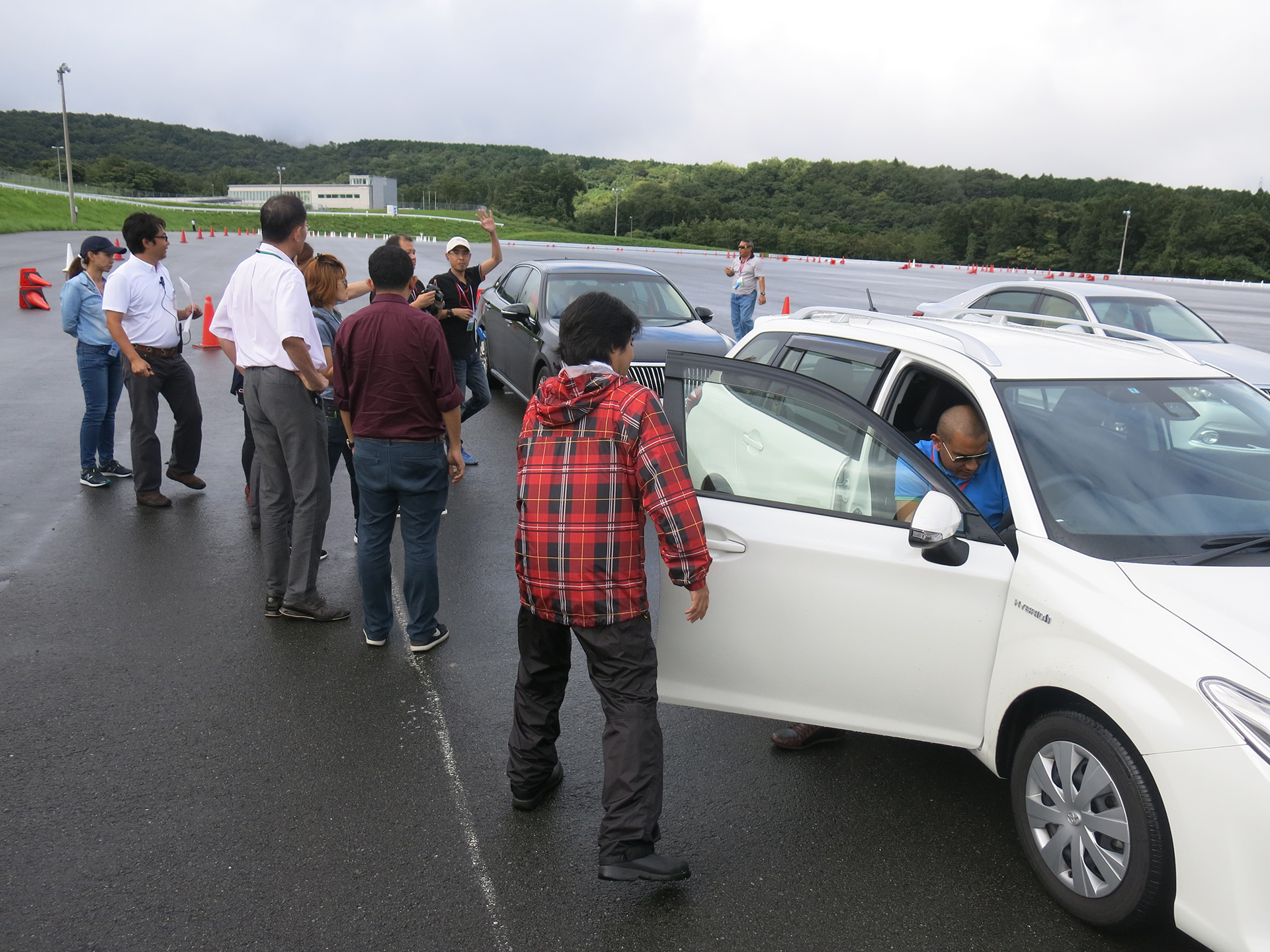 Test drive at Fuji Speed Way