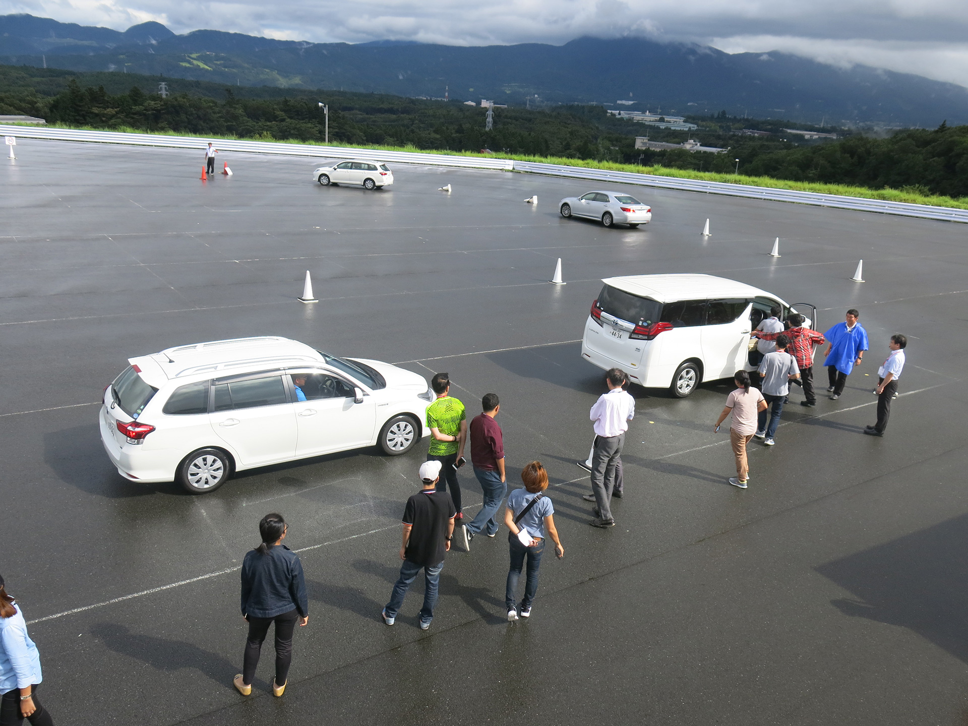 Test drive at Fuji Speed Way