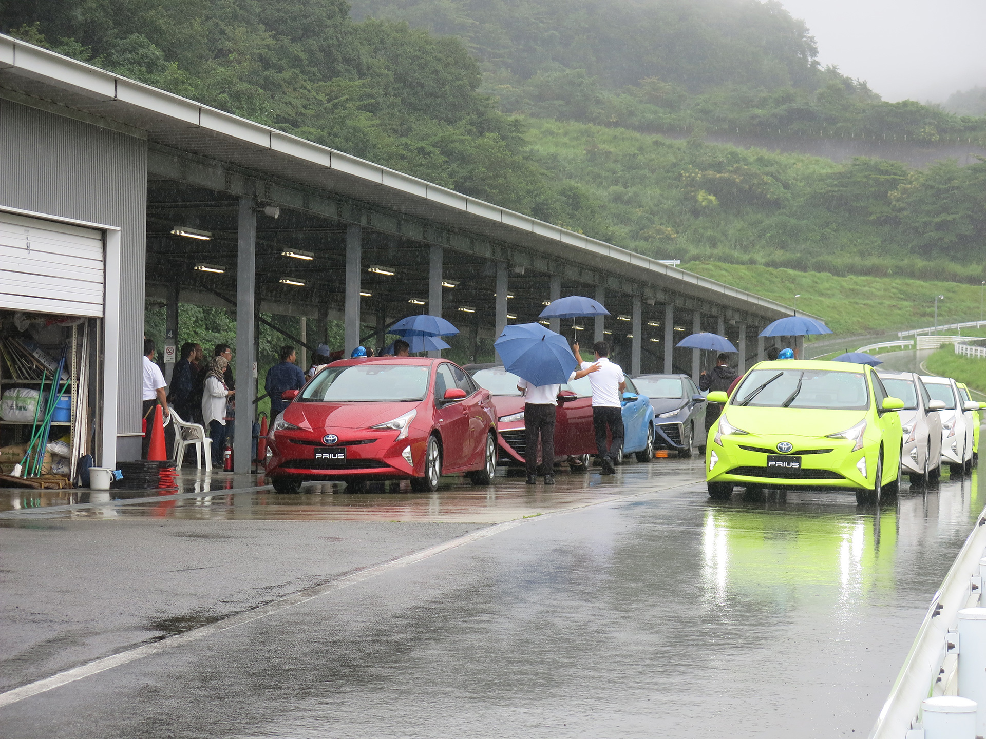 Test drive at Fuji Speed Way