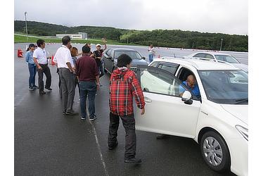 Test drive at Fuji Speed Way