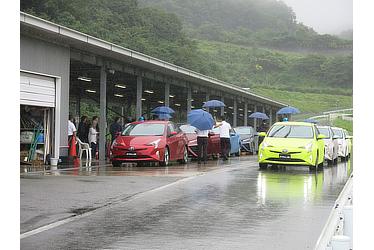 Test drive at Fuji Speed Way