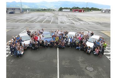 Group photo at Fuji Speed Way