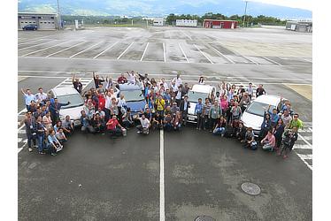 Group photo at Fuji Speed Way